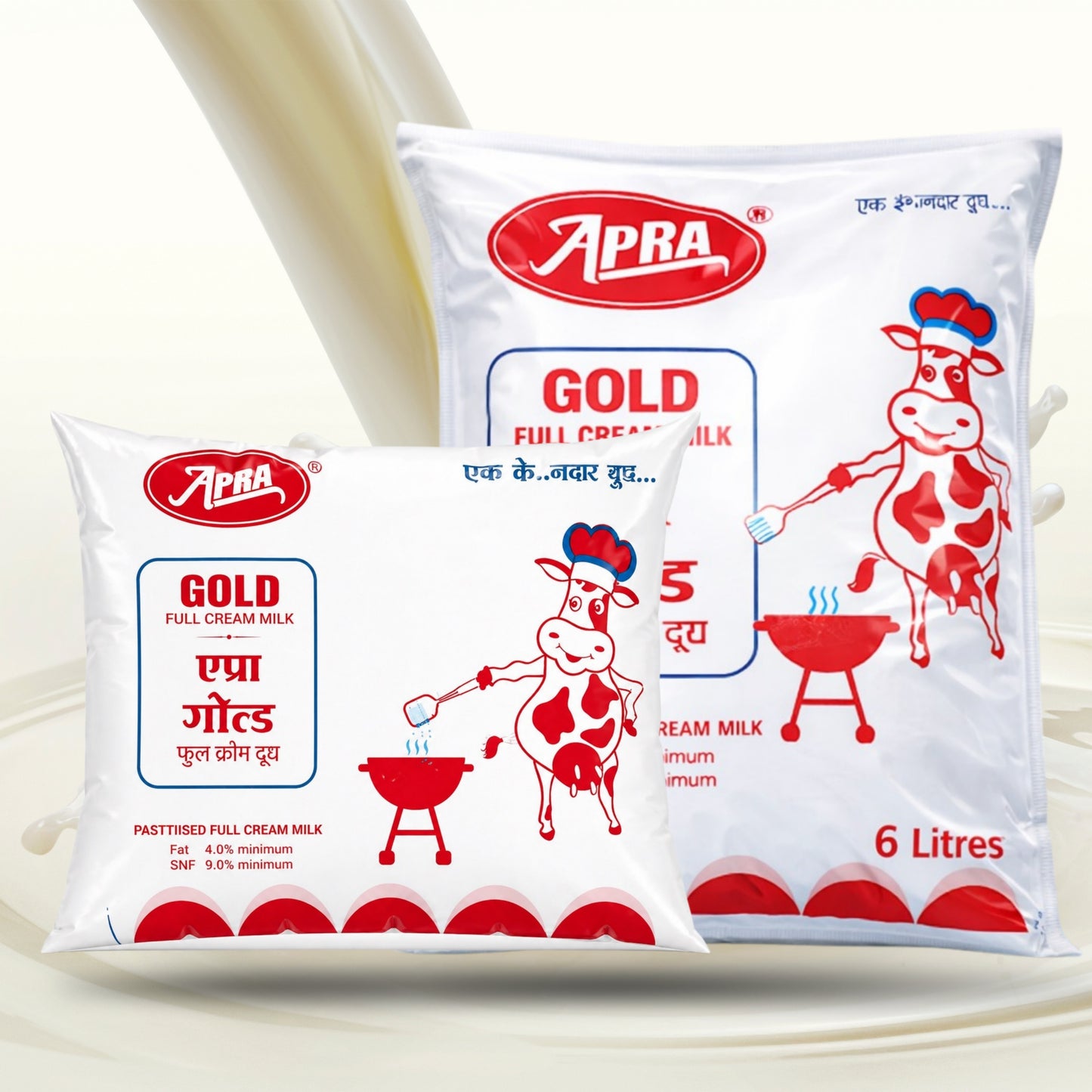 APRA Full Cream Milk pouch 500 ml