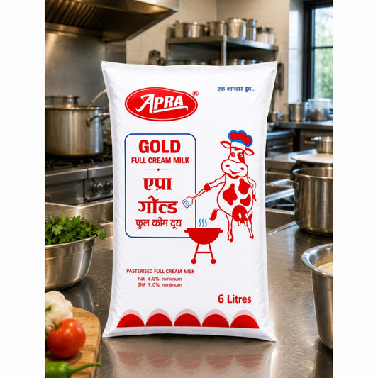 APRA Full Cream Milk pouch 6 litre