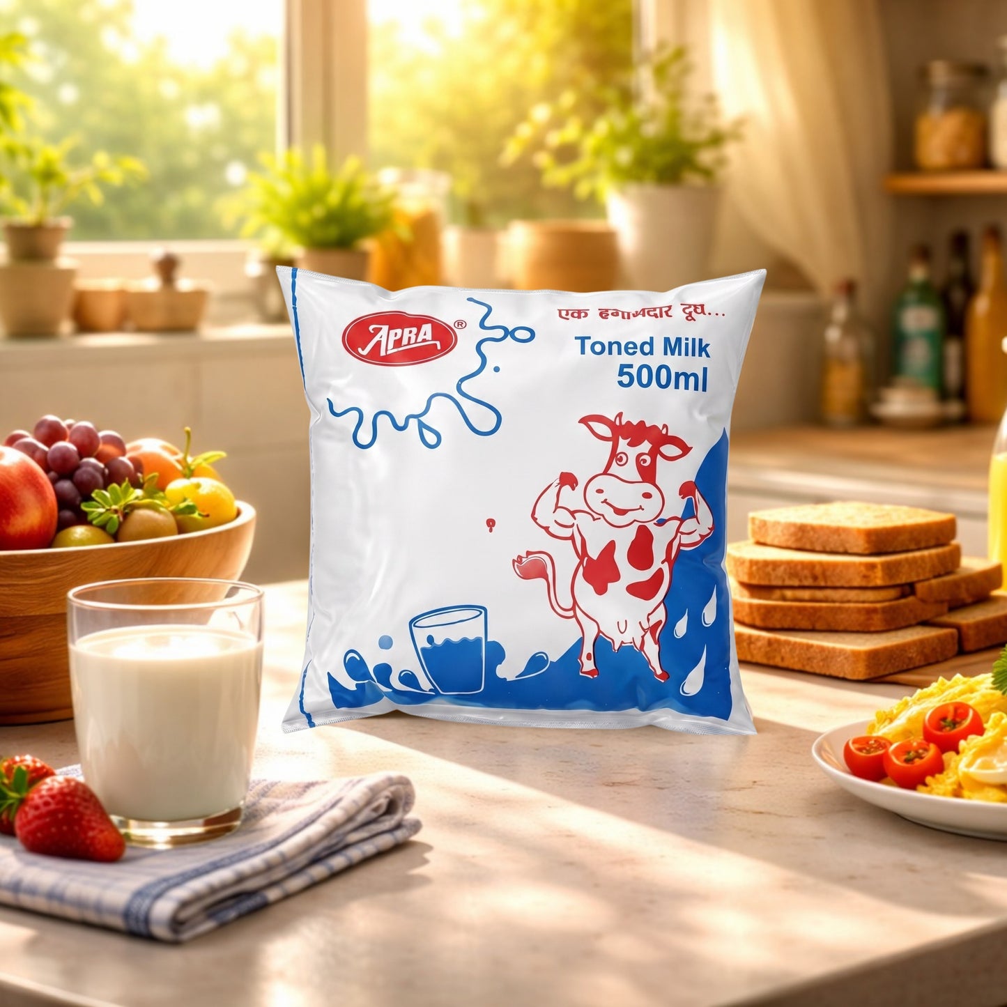 APRA Toned Milk pouch 500 ml